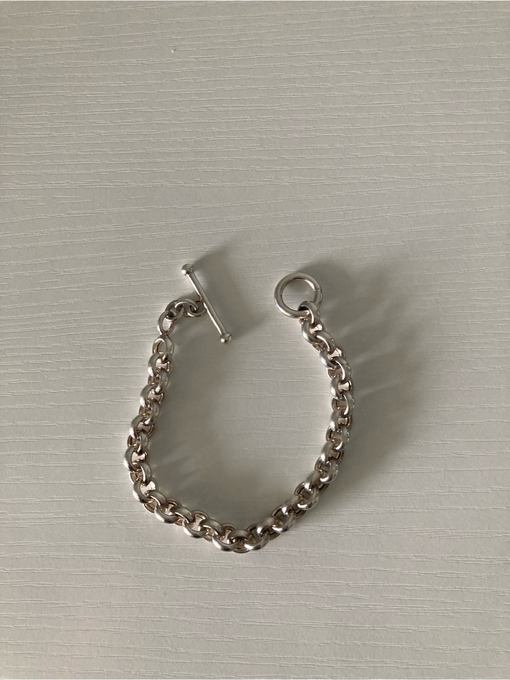 Rolo chain bracelet in silver
